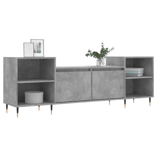 Mueble para TV madera contrachapada gris hormigón 160x35x55 cm M 3
