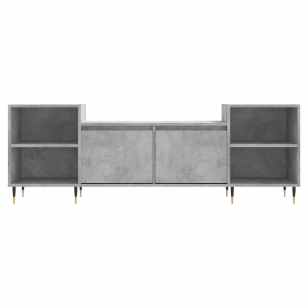 Mueble para TV madera contrachapada gris hormigón 160x35x55 cm M 5