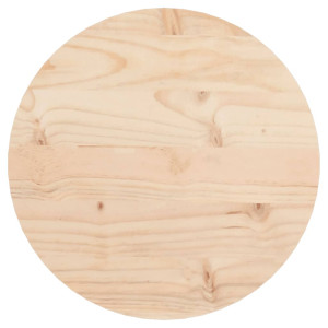 Tablero de mesa redondo madera maciza de pino Ø30x3 cm H