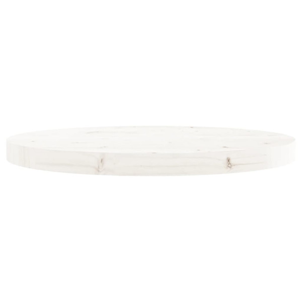 Tablero de mesa redondo madera maciza de pino blanco Ø50x3 cm M 3