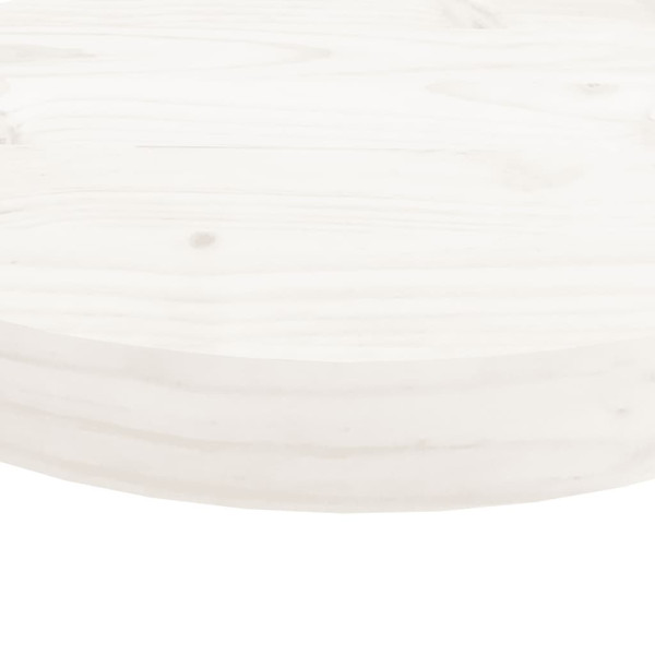 Tablero de mesa redondo madera maciza de pino blanco Ø50x3 cm M 5