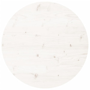 Tablero de mesa redondo madera maciza de pino blanco Ø90x3 cm H