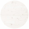 Tampo de mesa redondo Ø90x3 cm madeira de pinho maciça branco 2