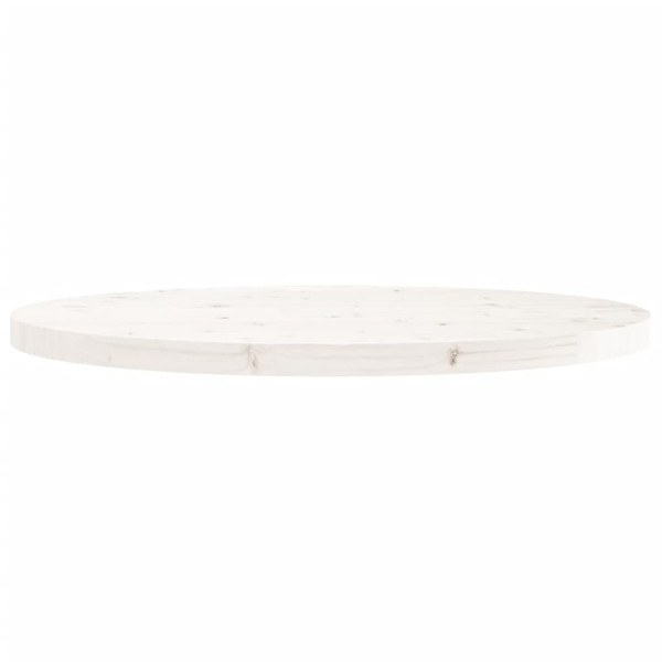 Tablero de mesa redondo madera maciza de pino blanco Ø90x3 cm M 4