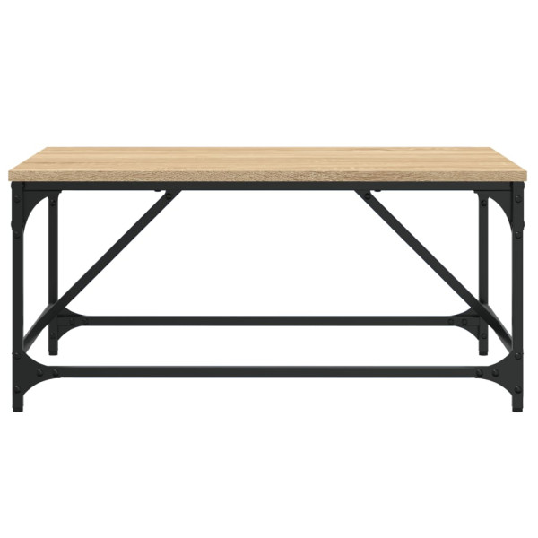 Mesa de centro madera de ingeniería roble Sonoma 75x50x35 cm M 4