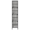 Estantería de madera de ingeniería gris Sonoma 78.5x33x153 cm 5