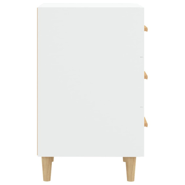 Mesa de cabeceira 40x40x66 cm derivados de madeira branco M 5