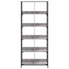 Estantería de madera de ingeniería gris Sonoma 78.5x33x188.5 cm 4