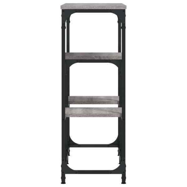 Mesa consola 89.5x28x76 cm derivados de madeira cinzento sonoma M 5