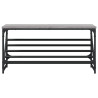 Sapateira 90x30x45 cm derivados de madeira cinzento sonoma 4