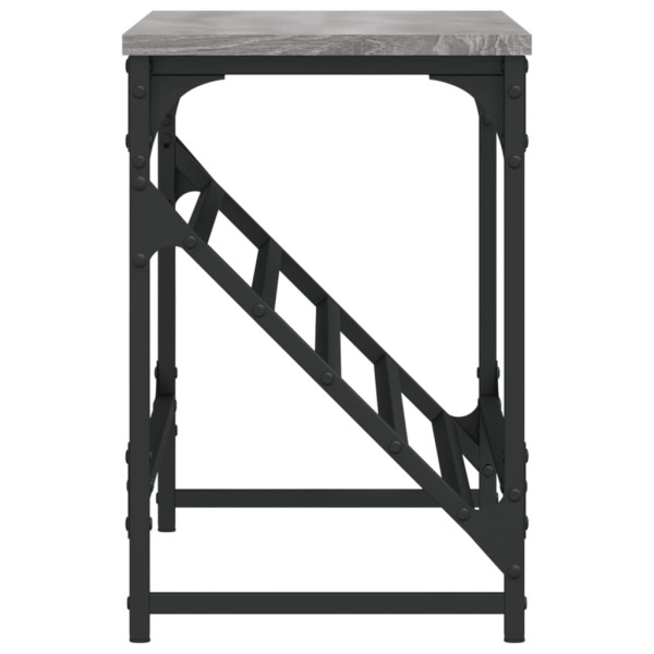 Mueble zapatero madera de ingeniería gris Sonoma 90x30x45 cm M 5