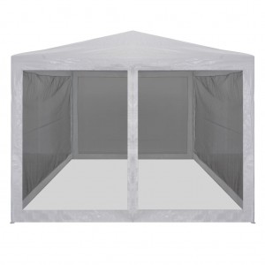 Carpa de celebraciones plegable con 4 paredes de malla 4x3 m H