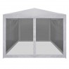 Carpa de celebraciones plegable con 4 paredes de malla 4x3 m 2