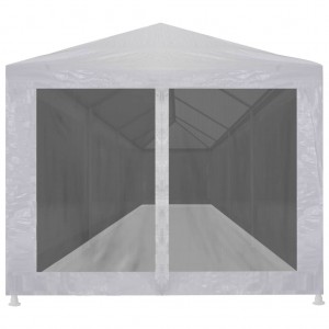 Tenda para festas com 10 paredes laterais em rede 12x3 m H