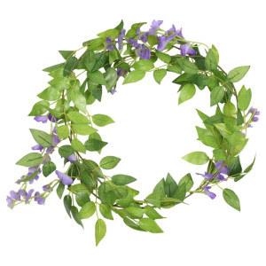 Grinaldas de flores de Natal 6 pcs 200 cm roxo H