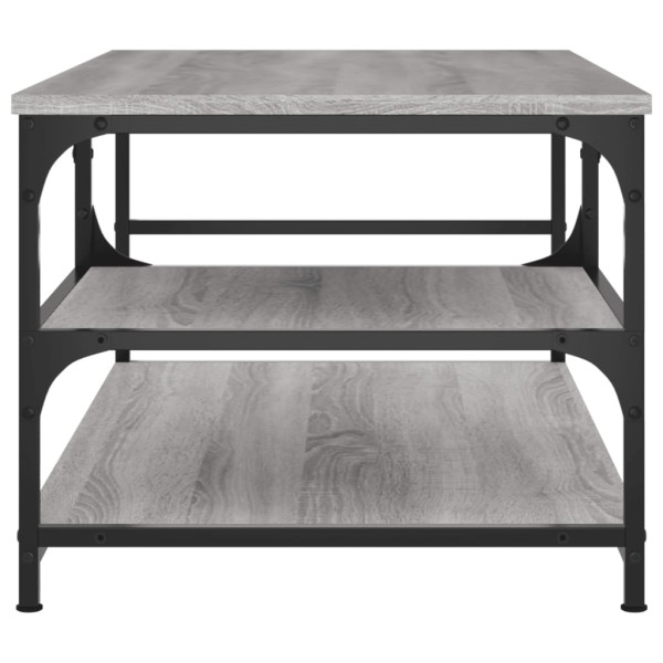 Mesa de centro madera contrachapada gris Sonoma 90x49x40 cm M 5