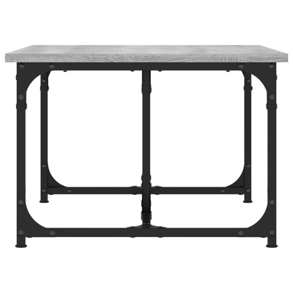 Mesa de centro madera contrachapada gris Sonoma 90x50x35 cm M 5