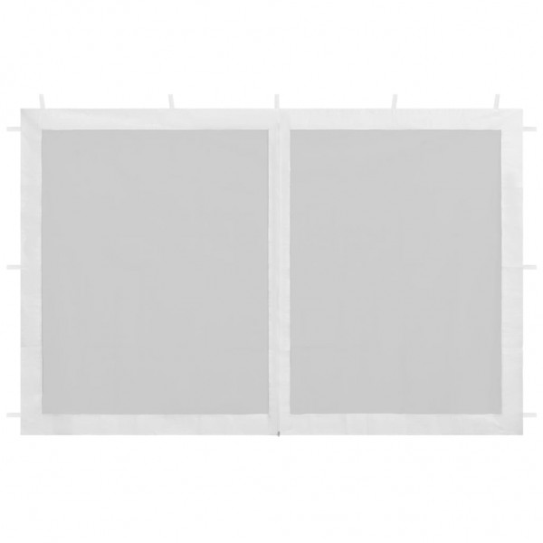 Parede lateral p/ tenda de festas malha branco e preto M 2