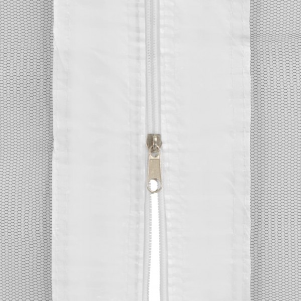 Parede lateral p/ tenda de festas malha branco e preto M 4