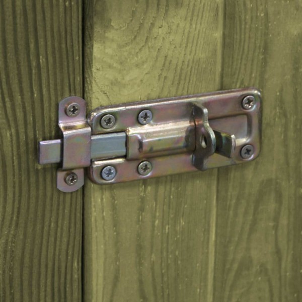 Caseta leña y herramientas jardín madera pino 253x80x170 cm M 2