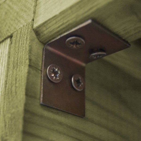 Caseta leña y herramientas jardín madera pino 253x80x170 cm M 3