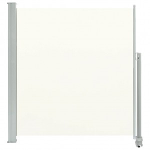 Toldo lateral retrátil para pátio 140x300 cm creme H