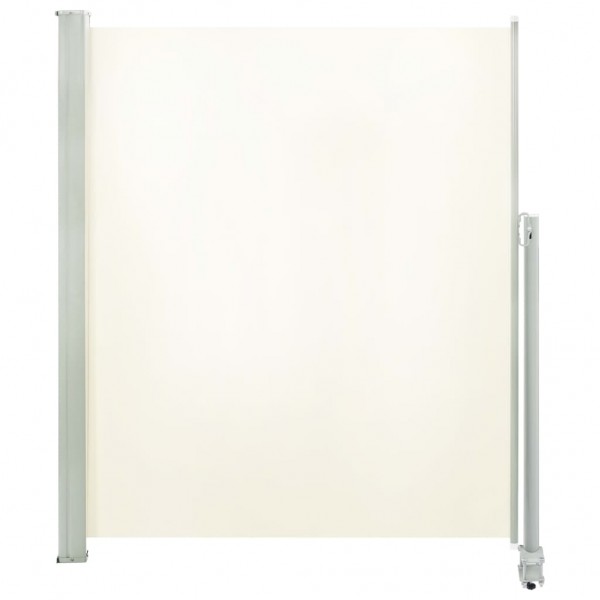 Toldo lateral retráctil para patio 160x300 cm crema M 2