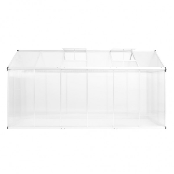 Invernadero de aluminio 362x190x195 cm 13.41 m³ M 3
