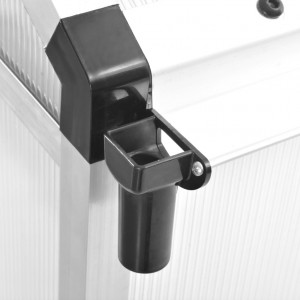 Invernadero de aluminio 421x190x195 cm 15.6 m³ H