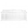 Invernadero de aluminio 421x190x195 cm 15.6 m³ 4