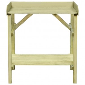 Mesa p/ vaso/floreira de jardim 75x40x90 cm pinho impregnado H