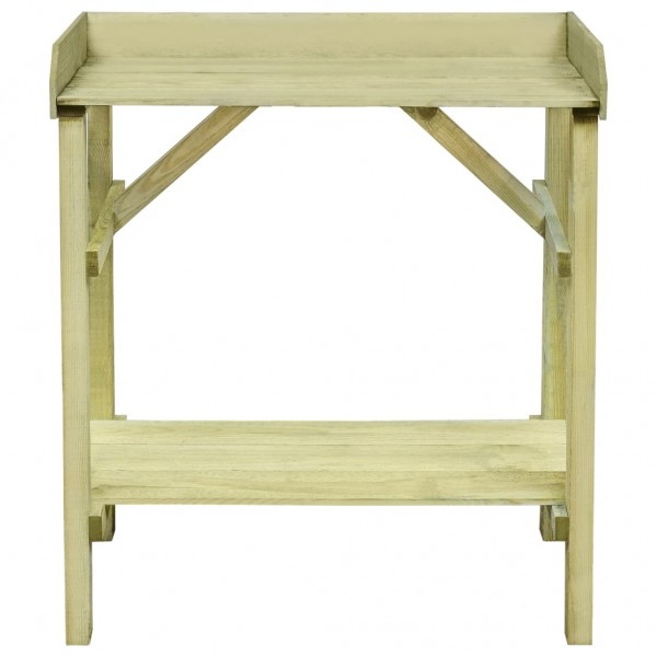 Mesa p/ vaso/floreira de jardim 75x40x90 cm pinho impregnado M 2