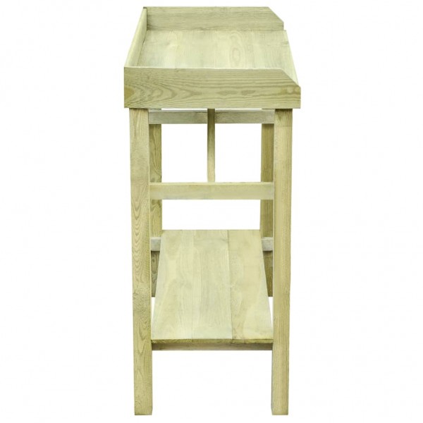 Mesa de jardinera madera de pino impregnada 75x40x90 cm M 4