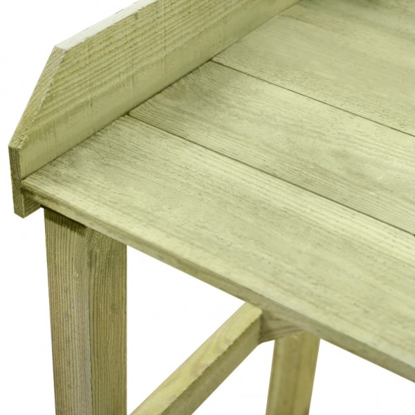 Mesa p/ vaso/floreira de jardim 75x40x90 cm pinho impregnado M 5