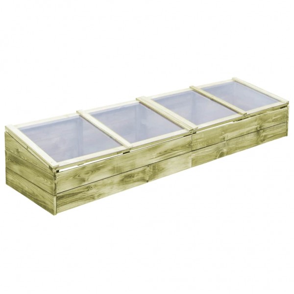 Invernadero de madera de pino impregnada 200x50x35 cm D