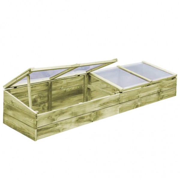 Invernadero de madera de pino impregnada 200x50x35 cm M 4