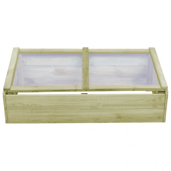 Invernadero de madera de pino impregnada 100x50x35 cm M 2