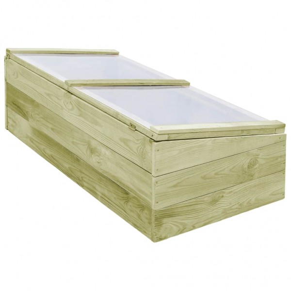 Invernadero de madera de pino impregnada 100x50x35 cm M 3