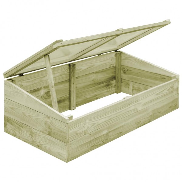Invernadero de madera de pino impregnada 100x50x35 cm M 4