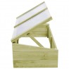 Invernadero de madera de pino impregnada 100x50x35 cm 5