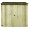 Abrigo para ferramentas de jardim em madeira de pinho 182x76x175 cm 4