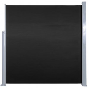 Toldo lateral retráctil 140x300 cm negro H