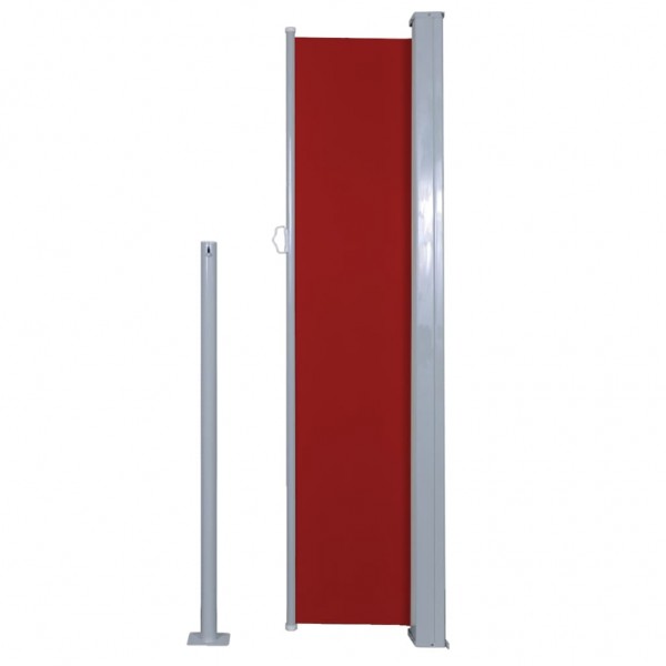 Toldo lateral retrátil 140x300 cm vermelho M 5