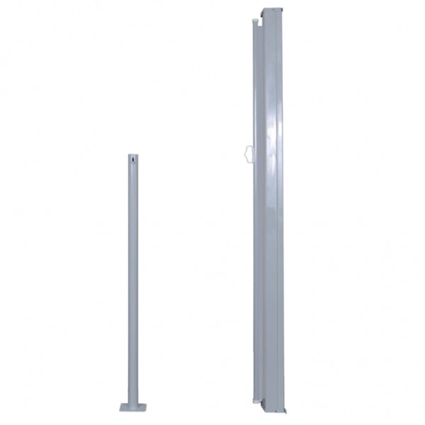 Toldo lateral retráctil 140x300 cm gris M 3