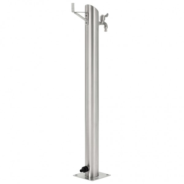 Columna de agua de jardín acero inoxidable redonda 95 cm M 3