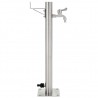 Columna de agua de jardín acero inoxidable redonda 65 cm 2