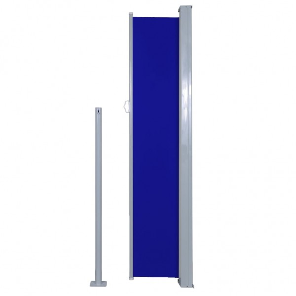 Toldo lateral retrátil 160 x 500 cm azul M 5