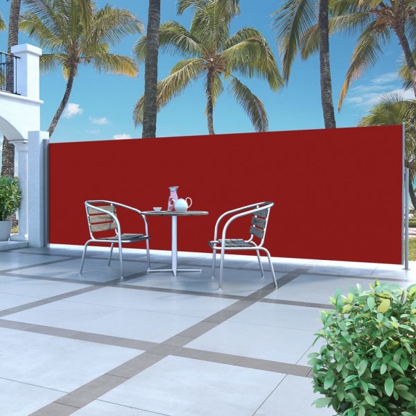 Toldo lateral retráctil 160x500 cm rojo D