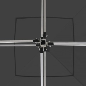 Tenda dobrável profissional para festas alumínio 3x3m antracite H