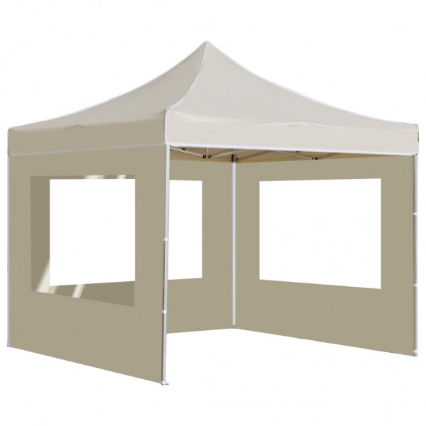 Carpa plegable profesional con paredes aluminio crema 3x3 m M 3